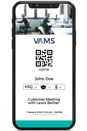 VAMS software on phone